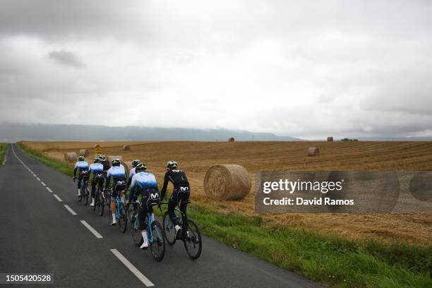 General view of Enric Mas of Spain, Alex Aranburu of Spain, Ruben Guerreiro of Portugal, Gorka Izagirre of Spain, Matteo Jorgenson of The United...