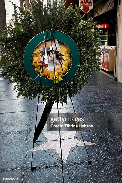Phyllis Diller remembered on the Hollywood Walk of Fame on August 20, 2012 in Hollywood, California.
