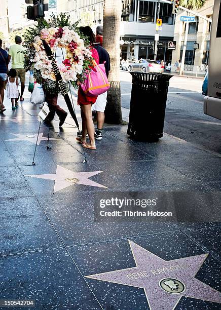 Phyllis Diller remembered on the Hollywood Walk of Fame on August 20, 2012 in Hollywood, California.