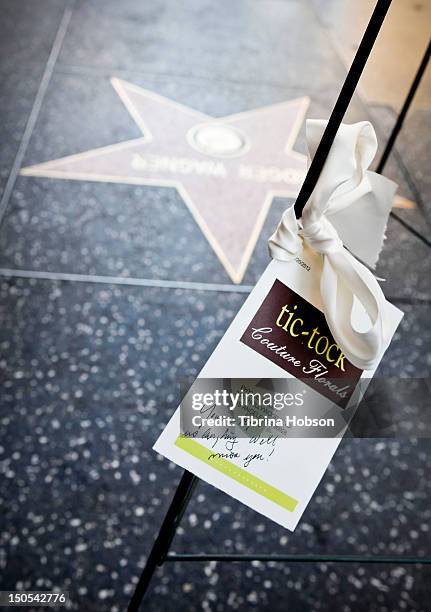 Phyllis Diller remembered on the Hollywood Walk of Fame on August 20, 2012 in Hollywood, California.