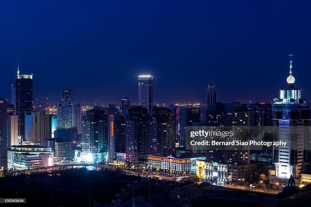 Dalian city at night