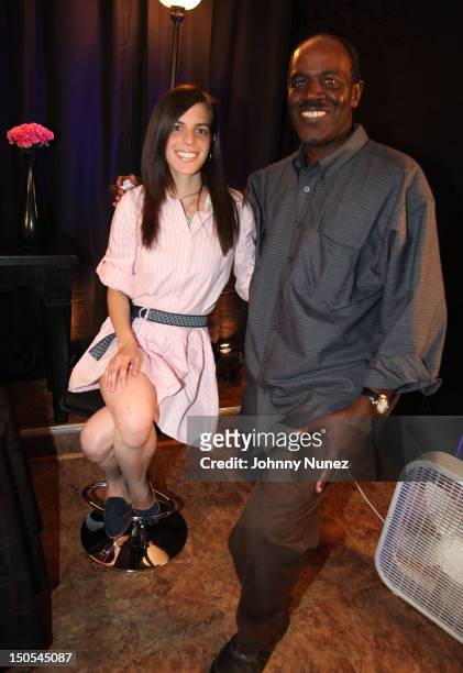 Singer Jill Criscuolo and radio personality Fred Mills visit "The Jeff Foxx Radio Show" on August 20, 2012 in West Orange, New Jersey.