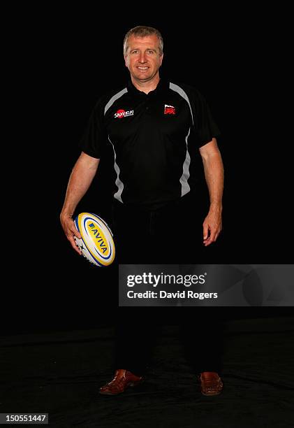 Lyn Jones, head coach of London Welsh poses during the Aviva Premiership Season Launch 2012-2013 at Twickenham Stadium on August 20, 2012 in London,...