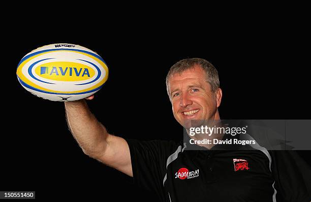 Lyn Jones, head coach of London Welsh poses during the Aviva Premiership Season Launch 2012-2013 at Twickenham Stadium on August 20, 2012 in London,...