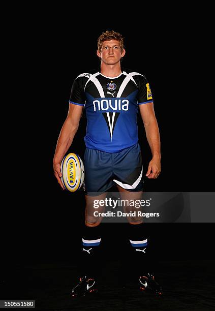 Stuart Hooper of Bath Rugby poses during the Aviva Premiership Season Launch 2012-2013 at Twickenham Stadium on August 20, 2012 in London, England.