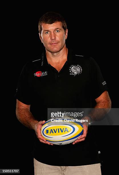 Rob Baxter, head coach of Exeter Chiefs poses during the Aviva Premiership Season Launch 2012-2013 at Twickenham Stadium on August 20, 2012 in...