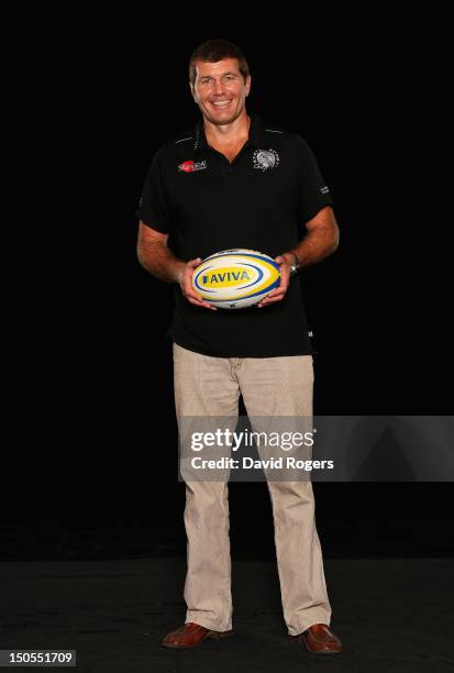 Rob Baxter, head coach of Exeter Chiefs poses during the Aviva Premiership Season Launch 2012-2013 at Twickenham Stadium on August 20, 2012 in...