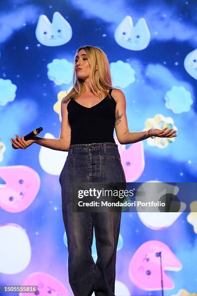 Mara Singer Italian singer Mara Sattei participates in the charity concert Love ...