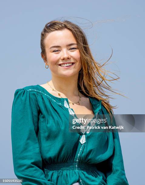 Princess Ariane of The Netherlands attends the Dutch Royal Family Summer Photocall at Zuiderstrand on June 30, 2023 in The Hague, Netherlands.