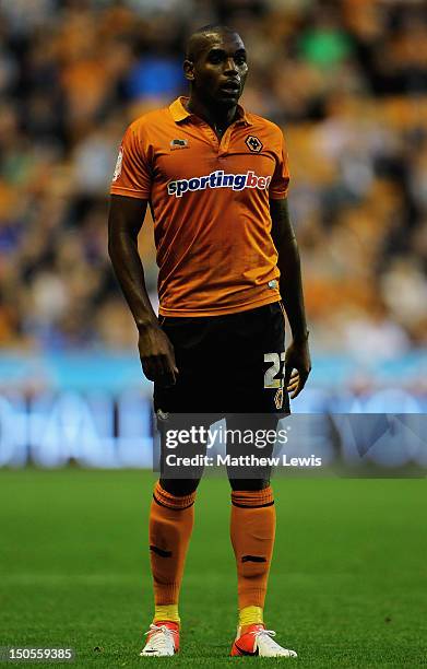 Ronald Zubar of Wolverhampton Wanderers in action during the npower Championship match between Wolverhampton Wanderers and Barnsley at Molineux on...