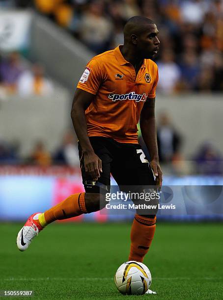 Ronald Zubar of Wolverhampton Wanderers in action during the npower Championship match between Wolverhampton Wanderers and Barnsley at Molineux on...