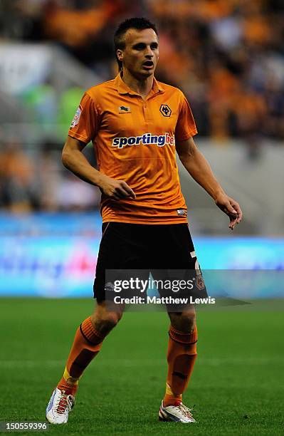 Slawomir Peszko of Wolverhampton Wanderers in action during the npower Championship match between Wolverhampton Wanderers and Barnsley at Molineux on...