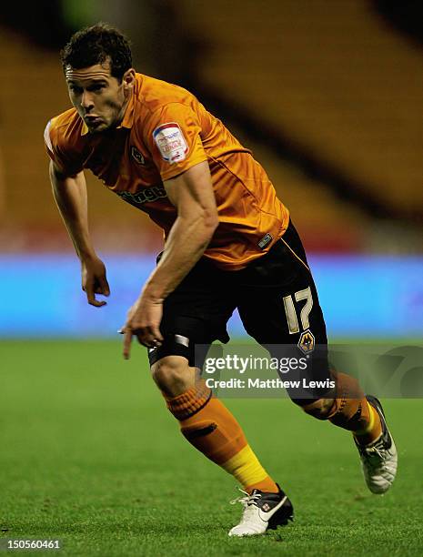 Matt Jarvis of Wolverhampton Wanderers in action during the npower Championship match between Wolverhampton Wanderers and Barnsley at Molineux on...