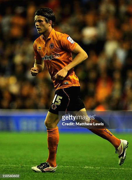 Bjorn Sigurdarson of Wolverhampton Wanderers in action during the npower Championship match between Wolverhampton Wanderers and Barnsley at Molineux...