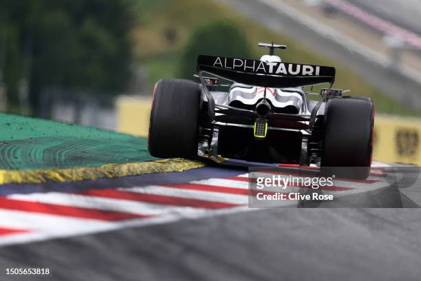 Nyck de Vries of Netherlands driving the Scuderia AlphaTauri AT04 on track during qualifying ahead of the F1 Grand Prix of Austria at Red Bull Ring...