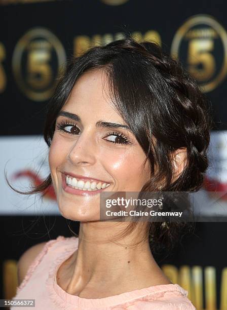 Actress Jordana Brewster arrives at the launch party for the new Channel 5 television series of 'Dallas' at Old Billingsgate on August 21, 2012 in...