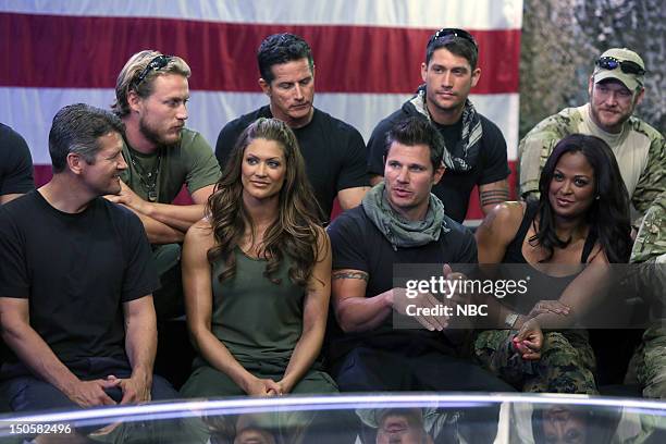 Pictured: Grady Powell, Tom Stroup, Talon Smith, Chris Kyle, Todd Palin, Eve Torres, Nick Lachey, Laila Ali --