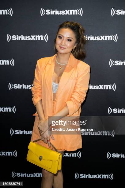 Actress Ashley Park from the cast of "Joy Ride" visits SiriusXM Studios on June 30, 2023 in Miami Beach, Florida.