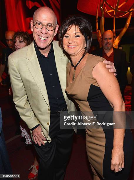 Governors Ball Chair Joe Stewart and Productions event producer Cheryl Cecchetto at the 64th Annual Primetime Emmy Awards Governors Ball preview at...
