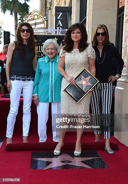 Actress Valerie Bertinelli who was honored with the 2,476th Star on the Hollywood Walk of Fame in the Category of Television with her 'Hot in...