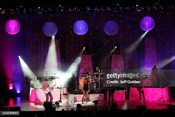 Colbie Caillat performs at The Greek Theatre on August 19, 2012 in Los Angeles, California.