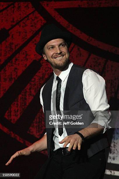 Gavin DeGraw performs at The Greek Theatre on August 19, 2012 in Los Angeles, California.