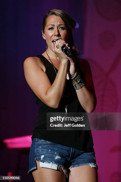 Colbie Caillat performs at The Greek Theatre on August 19, 2012 in Los Angeles, California.