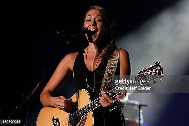 Colbie Caillat performs at The Greek Theatre on August 19, 2012 in Los Angeles, California.