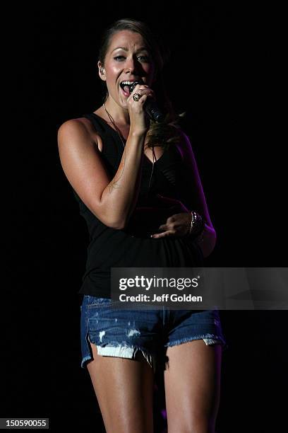 Colbie Caillat performs at The Greek Theatre on August 19, 2012 in Los Angeles, California.