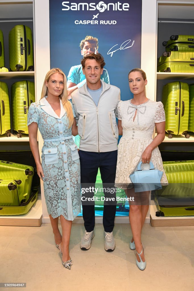 Casper Rudd Child Lady Eliza Spencer, Casper Ruud and Lady Amelia Spencer attend a ...