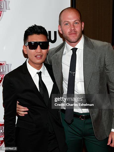 Social Media Correspondent Bryanboy and stylist Johnny Wujek attend the "America's Next Top Model: College Edition, Cycle 19" Premiere at the Tribeca...