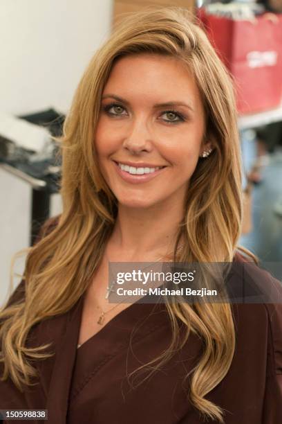 Personality Audrina Patridge at Gavert Atelier salon on August 22, 2012 in Beverly Hills, California.