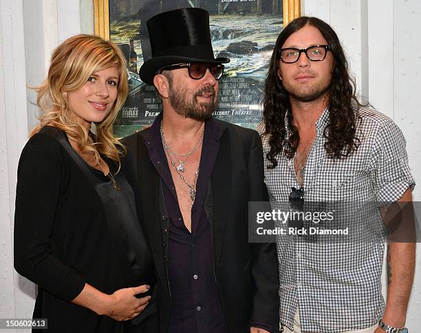 Singer/Songwriter Dave Stewart with Jessie Baylin and her husband Kings Of Leon band member Nathan Followill attend the "The Ringmaster General"...