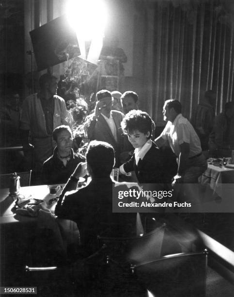 Actress Suzanne Pleshette in a scene of the film '40 Pounds of Trouble', California 1962.