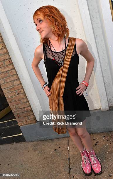 Musician Scotlyn Brewer attends the "The Ringmaster General" premiere at the Belcourt Theater on August 22, 2012 in Nashville, Tennessee.