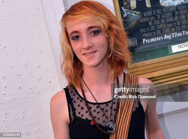 Musician Scotlyn Brewer attends the "The Ringmaster General" premiere at the Belcourt Theater on August 22, 2012 in Nashville, Tennessee.