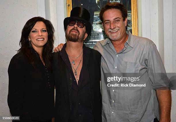 Singer/Songwriter Martina McBride, Singer/Songwriter Dave Stewart and Producer John McBride attend the "The Ringmaster General" premiere at the...