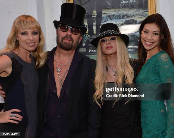 Artist Anoushka Fisz and her husband Singer/Songwriter Dave Stewart, Orianthi Panagaris, Greek Australian musician/singer/songwriter and Ann Marie...