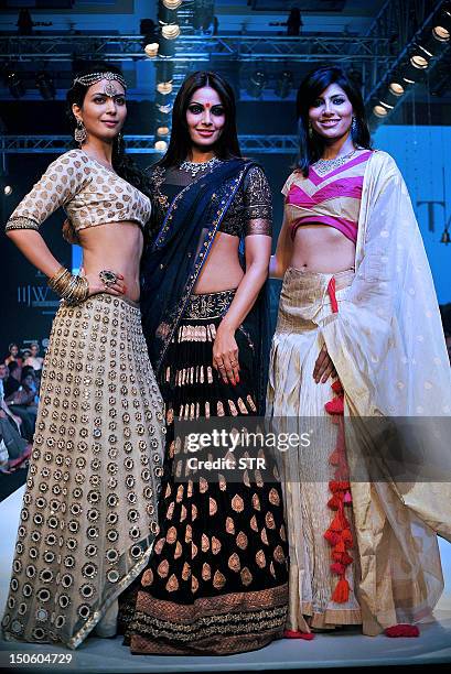 Indian Bollywood film actress and a former model Ankita Shorey, film actress Bipasha Basu and Indian contender for Miss World 2012 Vanya Mishra...