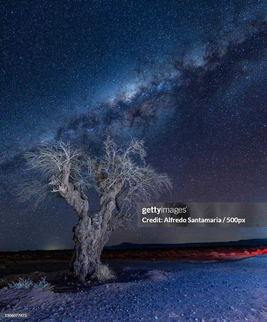 Scenic view of star field against sky at night,San Pedro de Atacama,Antofagasta,Chile