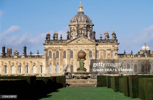 Facade of Castle Howard, by John Vanbrugh , near York, North Yorkshire. Detail. England, 17th-18th century.