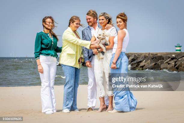 Princess Ariane of The Netherlands, Princess Amalia of The Netherlands, King Willem-Alexander of The Netherlands, Queen Maxima of The Netherlands and...