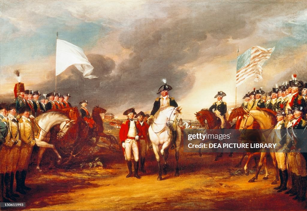 The surrender of Cornwallis at Yorktown