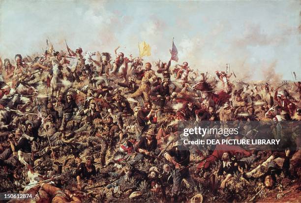 Custer Battle 239 Battle Of Little Big Horn Stock Photos, High-Res Pictures, and ...