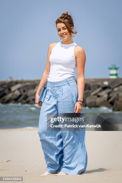 Princess Alexia of The Netherlands attends the Dutch Royal Family Summer Photocall at Zuiderstrand on June 30, 2023 in The Hague, Netherlands.