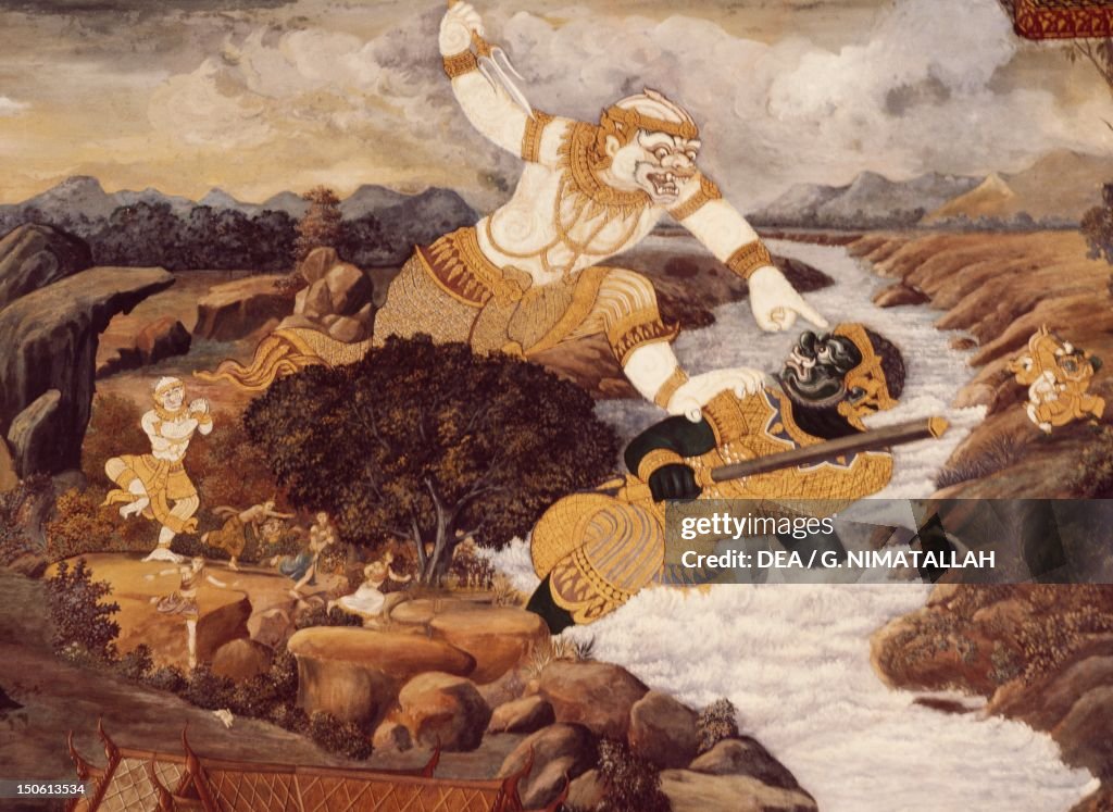 Lord Rama Vs Ravana The battle between Rama and Ravana, detail from Stories of the... News ...