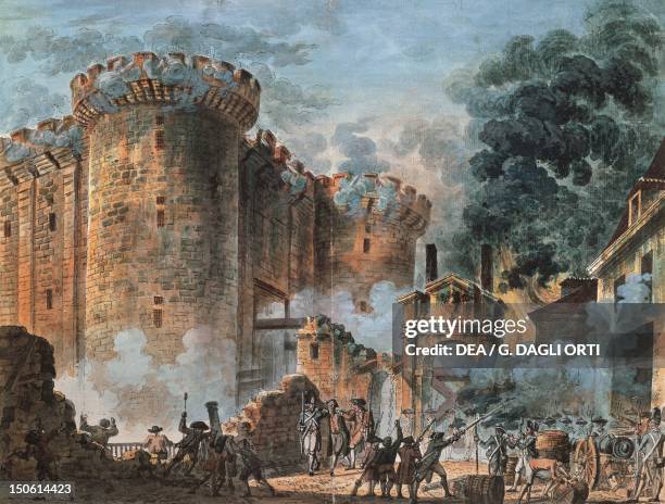 The storming of the Bastille, July 14, 1789. French Revolution, France, 18th century.