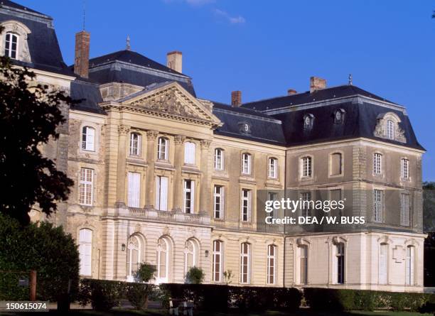 View of the facade of Chateau de Sable, Sable-sur-Sarthe, Pays de la Loire. France, 18th century.