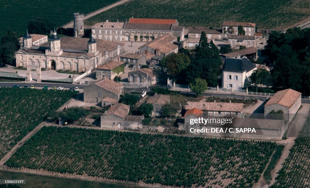 Aerial View of Chateau de Mouton-Rothschild