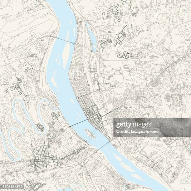 harrisburg, pennsylvania, usa vector map - harrisburg pennsylvania stock illustrations